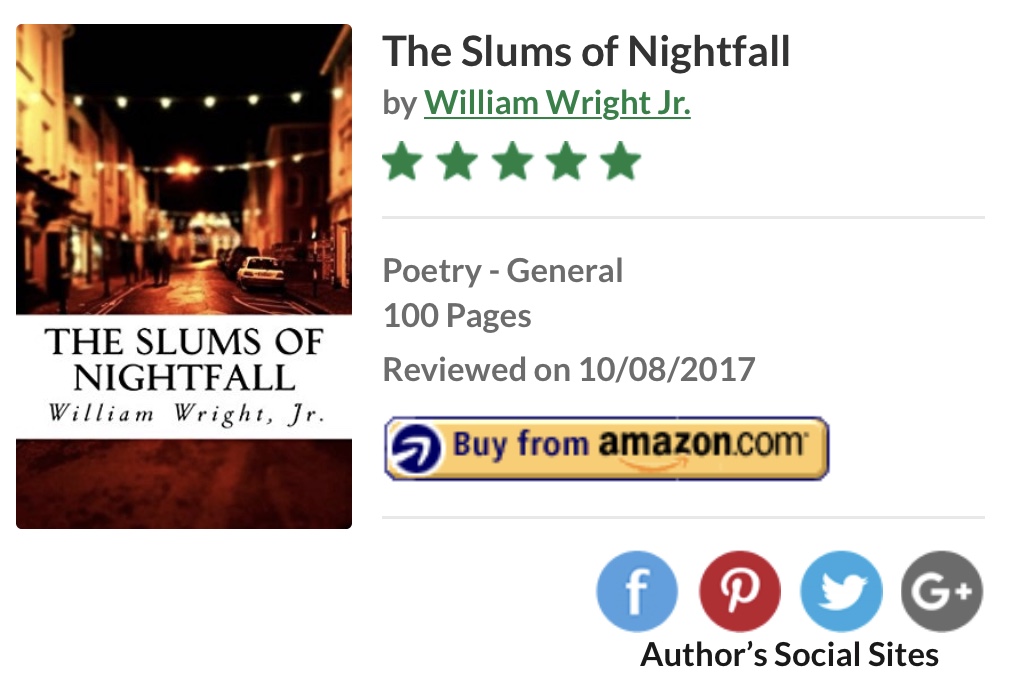 Five Star Readers’ Favorite Review “The Slums of Nightfall”